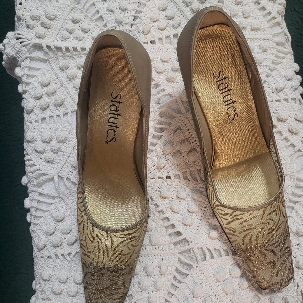 Gold Evening Shoes